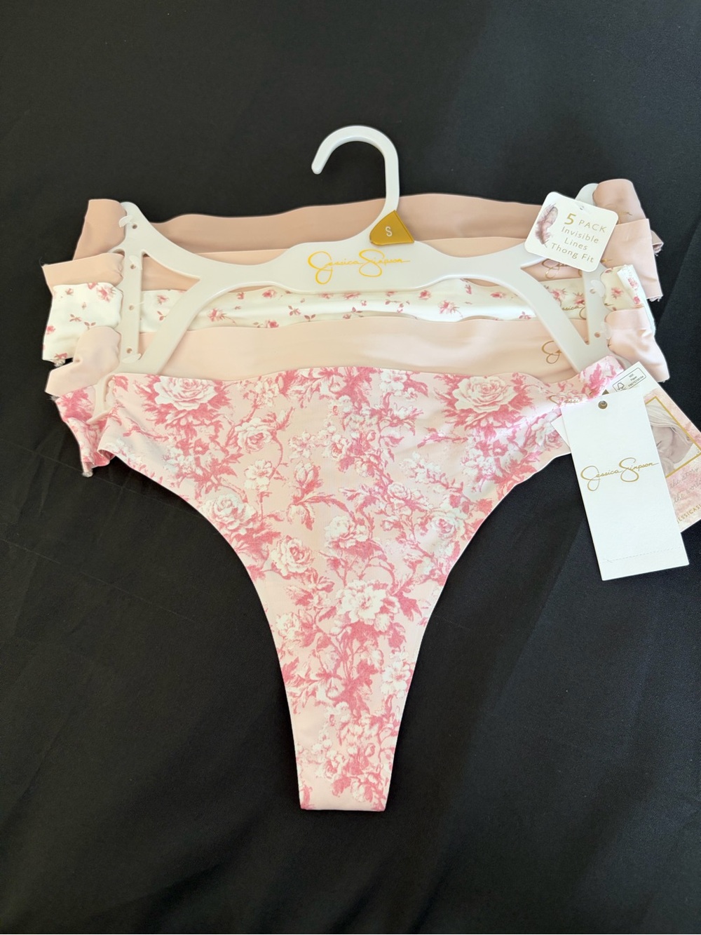 New Jessica Simpson Invisible Lines Thong Fit Multicolor 5pk #JS91026